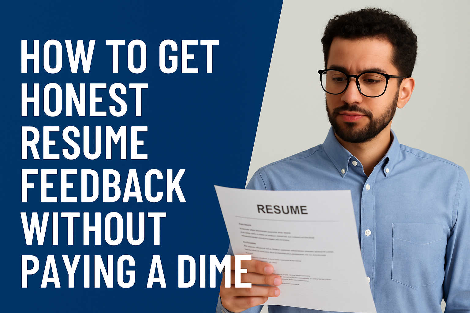 How to Get Honest Resume Feedback Without Paying a Dime