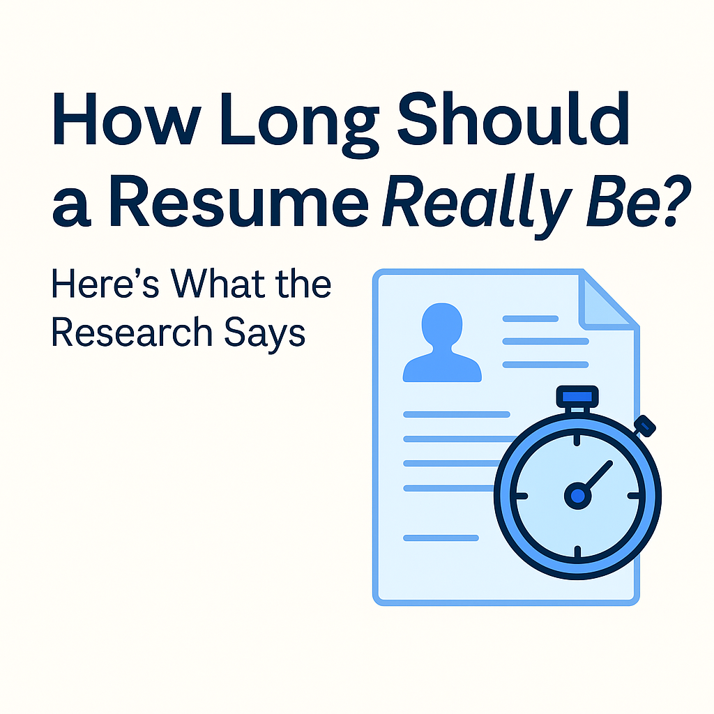 How Long Should a Resume Really Be? Here’s What the Research Says