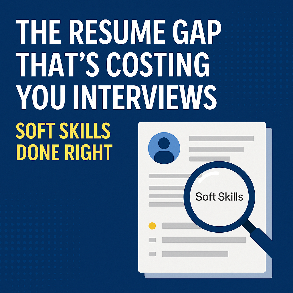 The Resume Gap That’s Costing You Interviews: Soft Skills Done Right
