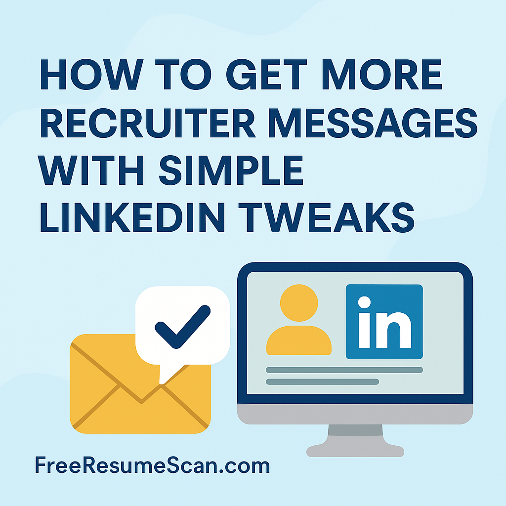 How to Get More Recruiter Messages with Simple LinkedIn Tweaks