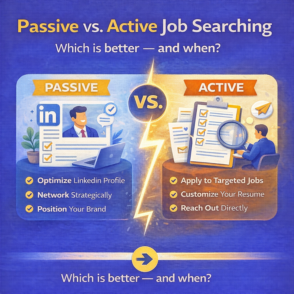 Passive vs. Active Job Searching: Which Is Better — and When?